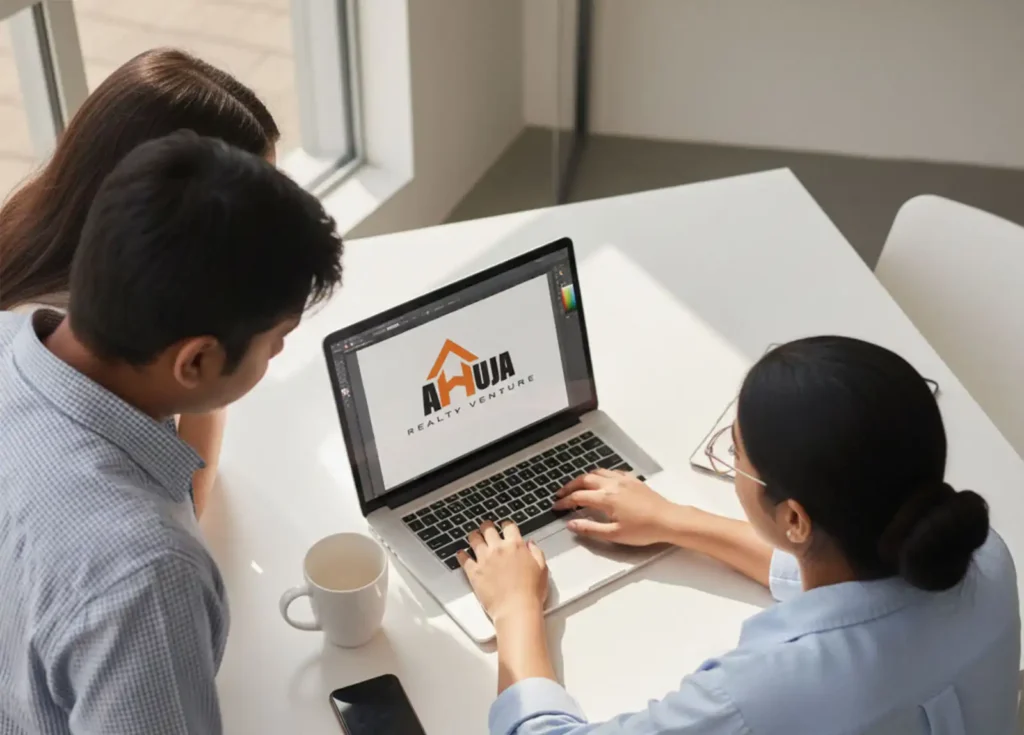 ahuja reality venture logo approach